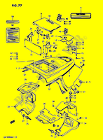RAHMEN UNTERE VERKLEIDUNG (MODEL H/J) für Suzuki CAVALCADE 1400 1987
