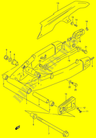 HINTERER SCHWINGARM (MODELE T/V/W) für Suzuki RF 900 1996