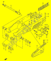 HINTERER SCHWINGARM (MODELE P/R) für Suzuki RMX 250 1994