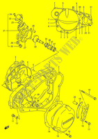 KURBELGEHEUSE ABDECKUNG   WASSER PUMPE (MODELE L/M/N/P/R) für Suzuki RMX 250 1994