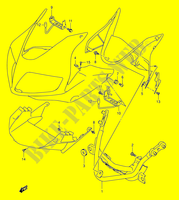 VERKLEIDUNG TEILE (CAPUCHON / CACHE) für Suzuki SV 650 2004