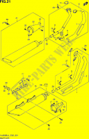 AUSPUFF (VL800BL4 E02) für Suzuki INTRUDER 800 2014