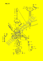 VERGASER (REAR)(MODELE H/J/K/L/M/N/P/R) für Suzuki INTRUDER 1400 1990