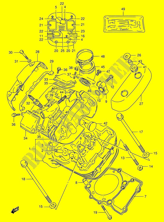 ZYLINDER KOPF  (AVT) für Suzuki INTRUDER 800 1996