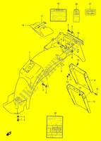 HINTERER KOTFLEGEL   AUFSCHRIFT (MODELE L/M/N/P/R) für Suzuki VX 800 1991
