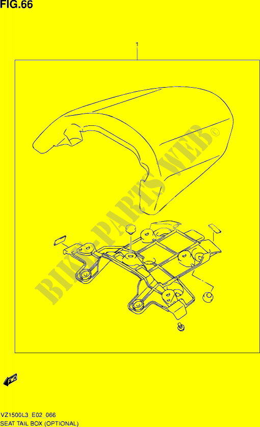 ABDECK BOX (OPTIONAL) für Suzuki BOULEVARD 1500 2013